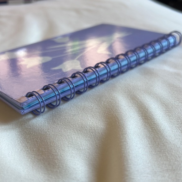 NEW • Floral Design Spiral-bound Address Book in Lilac & White (42 sheets) - Picture 5 of 10